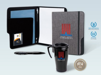 Kit promocional sostenible para formación empresarial de Design Bags