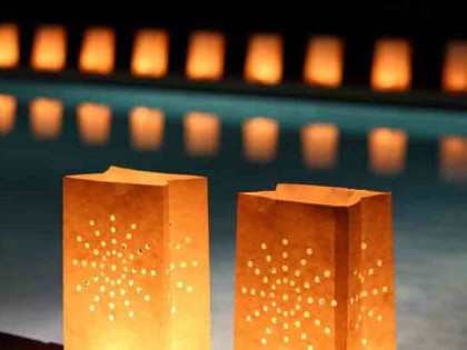 Montaje de máquina de nieve artificial para evento navideño por Eutópica