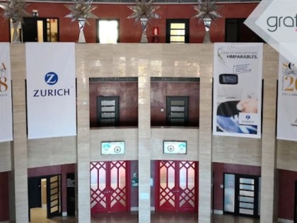 Stand promocional sostenible sin PVC diseñado por Grafidec