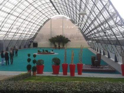 Montaje de suelos y moquetas para presentaciones de empresa