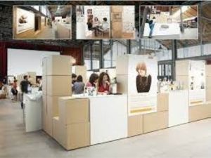 Detalle de mobiliario personalizado creado por EFS para exposición