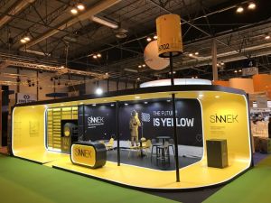 Functional exhibition space created by Grin Gorka Ramoneda for a business congress