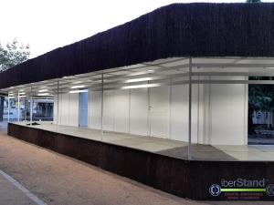 Aerial view of the fair with IBERSTAND stands and modular booths