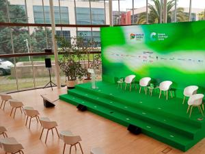 Custom stand design at international trade fair by the Lankor team