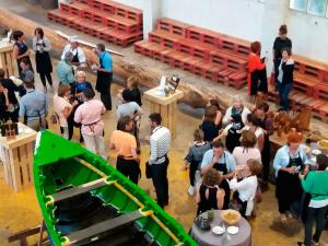 Stage assembly with lighting for a concert or private presentation in Gipuzkoa