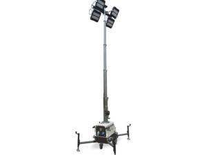 Decorative pergola for outdoor cultural events equipped with technical lighting