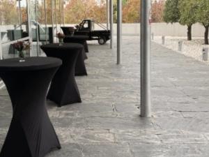 Modular stage installed for a concert in Jaén by the Meven technical team