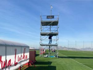 Air conditioning systems installed by Meven for a closed tent in summer