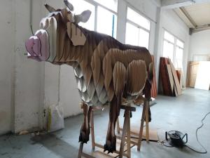 Eco-friendly commercial display for natural cosmetics at a corporate event