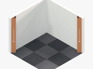 Premium carpet flooring for exhibition in Lisbon