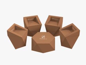 Modular structure for a branded pop-up with recyclable furniture