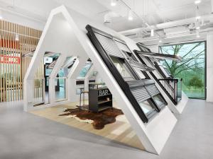 Innovative booth design with interactive technology for a technology event